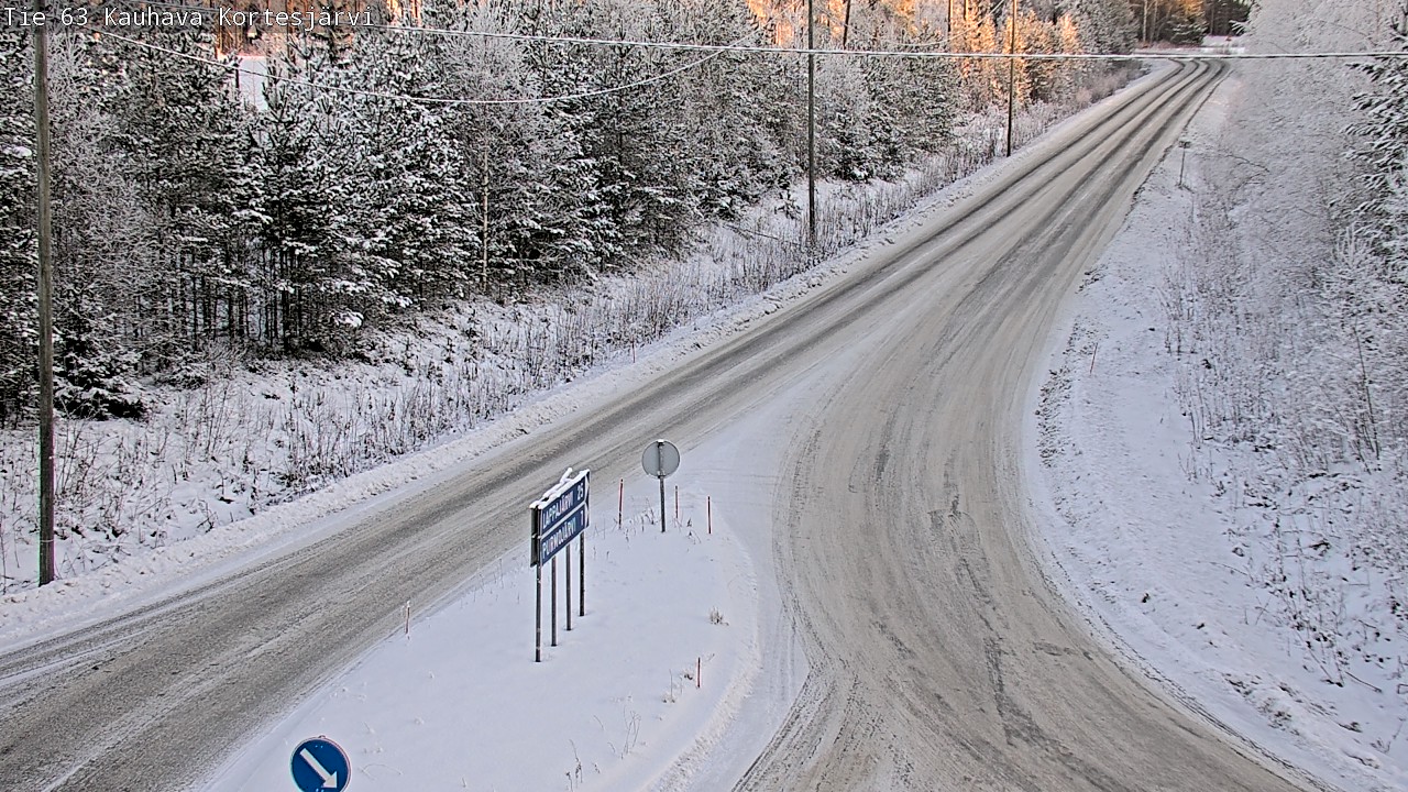 Weather Camera Image Road 63 Kauhava Kortesjärvi, Kauhava, Etelä-Pohjanmaa