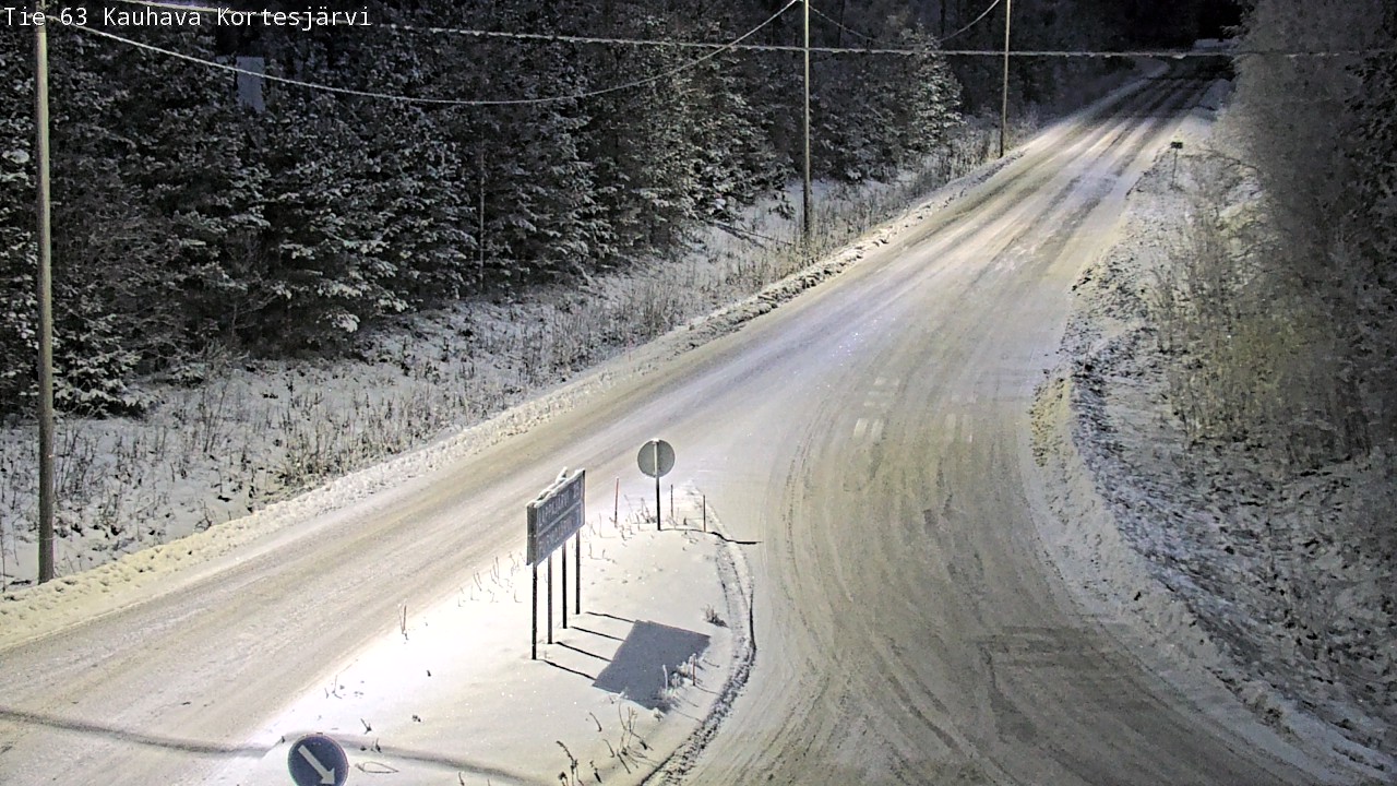 Weather Camera Image Väg 63 Kauhava Kortesjärvi, Kauhava, Etelä-Pohjanmaa