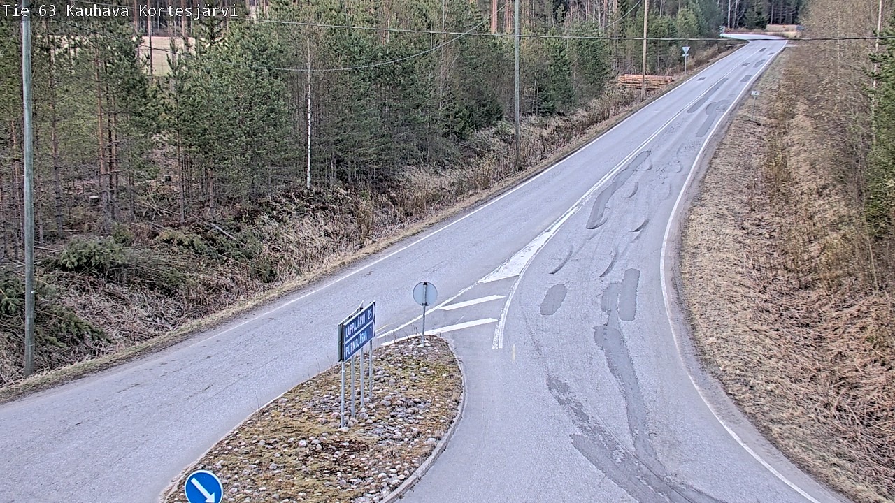 Weather Camera Image Väg 63 Kauhava Kortesjärvi, Kauhava, Etelä-Pohjanmaa