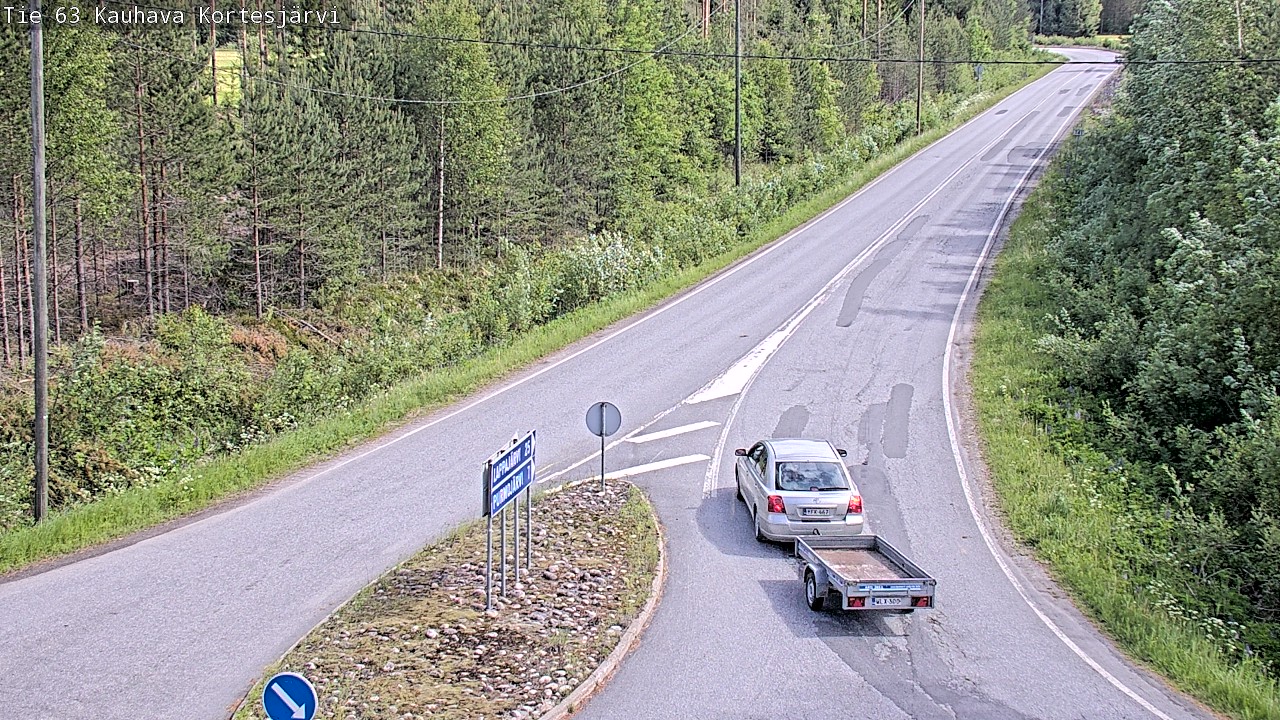 Weather Camera Image Väg 63 Kauhava Kortesjärvi, Kauhava, Etelä-Pohjanmaa