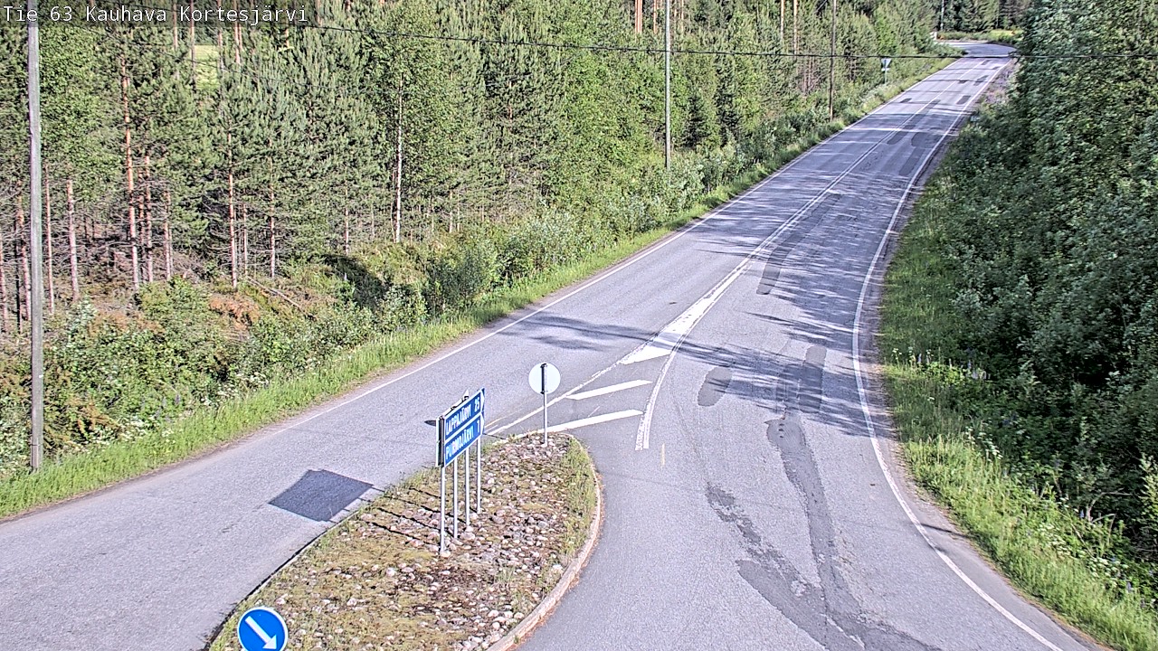 Weather Camera Image Road 63 Kauhava Kortesjärvi, Kauhava, Etelä-Pohjanmaa