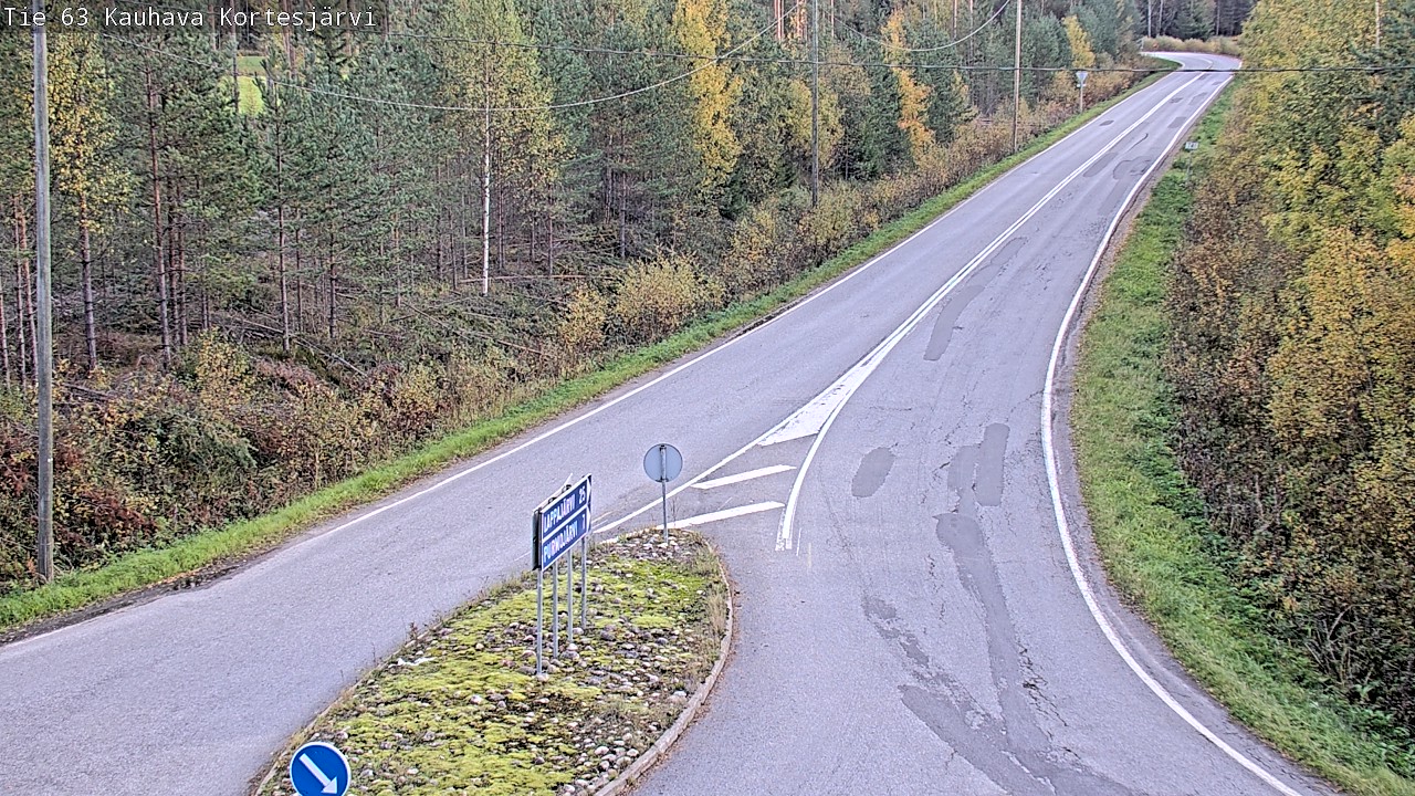 Weather Camera Image Road 63 Kauhava Kortesjärvi, Kauhava, Etelä-Pohjanmaa