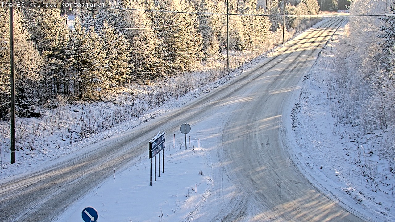 Weather Camera Image Road 63 Kauhava Kortesjärvi, Kauhava, Etelä-Pohjanmaa