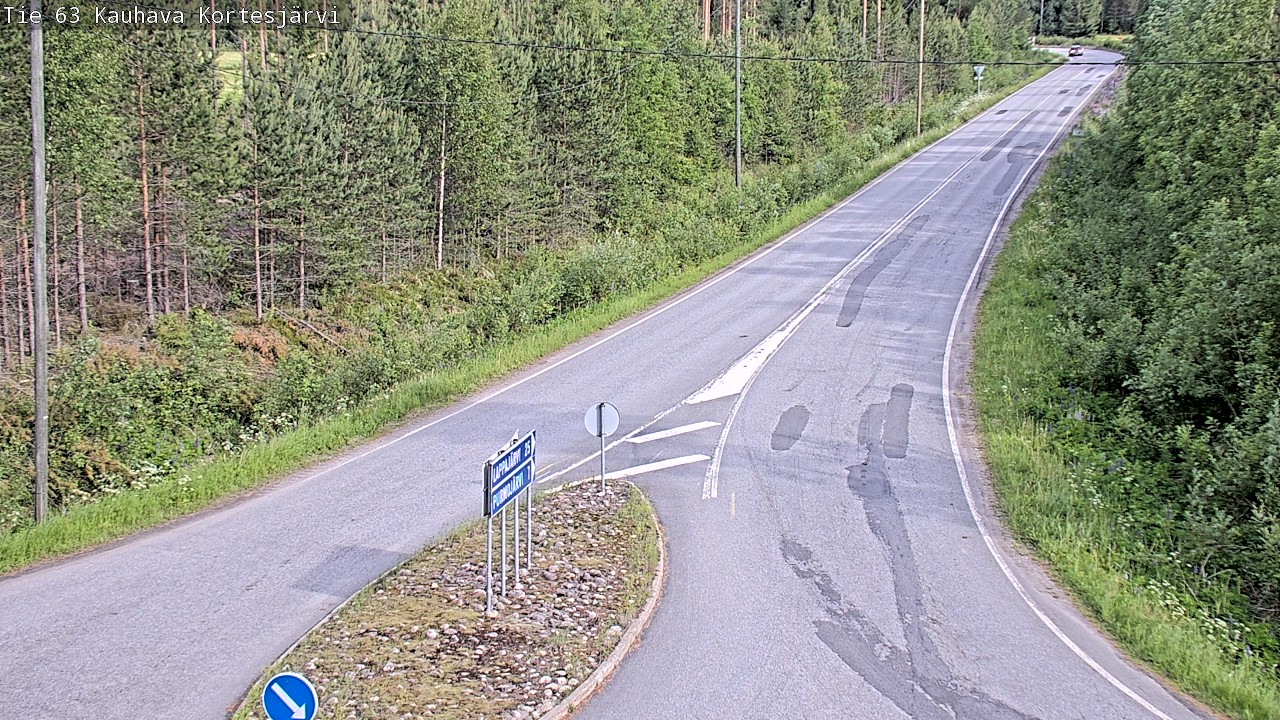 Weather Camera Image Väg 63 Kauhava Kortesjärvi, Kauhava, Etelä-Pohjanmaa