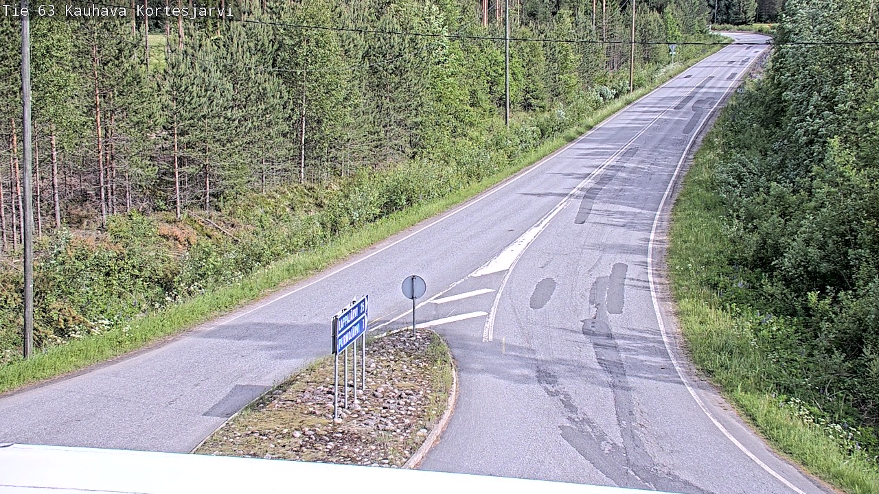 Weather Camera Image Road 63 Kauhava Kortesjärvi, Kauhava, Etelä-Pohjanmaa