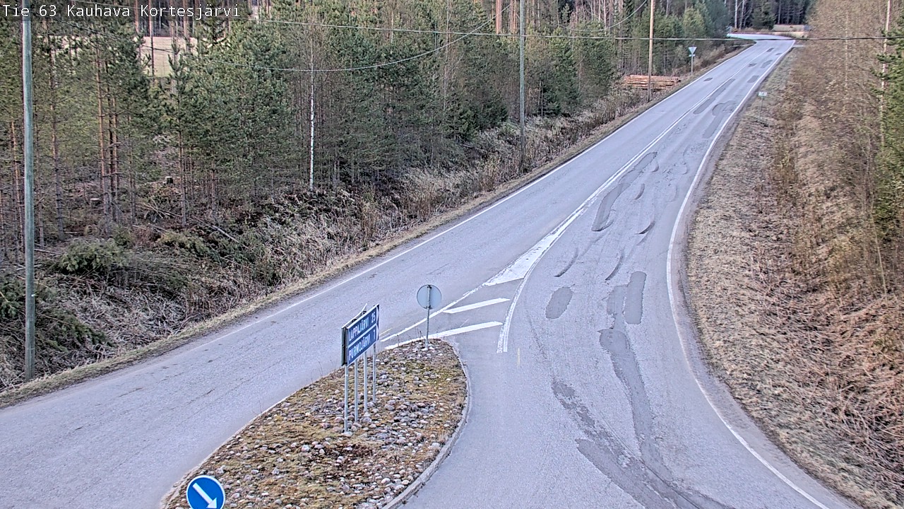 Weather Camera Image Väg 63 Kauhava Kortesjärvi, Kauhava, Etelä-Pohjanmaa