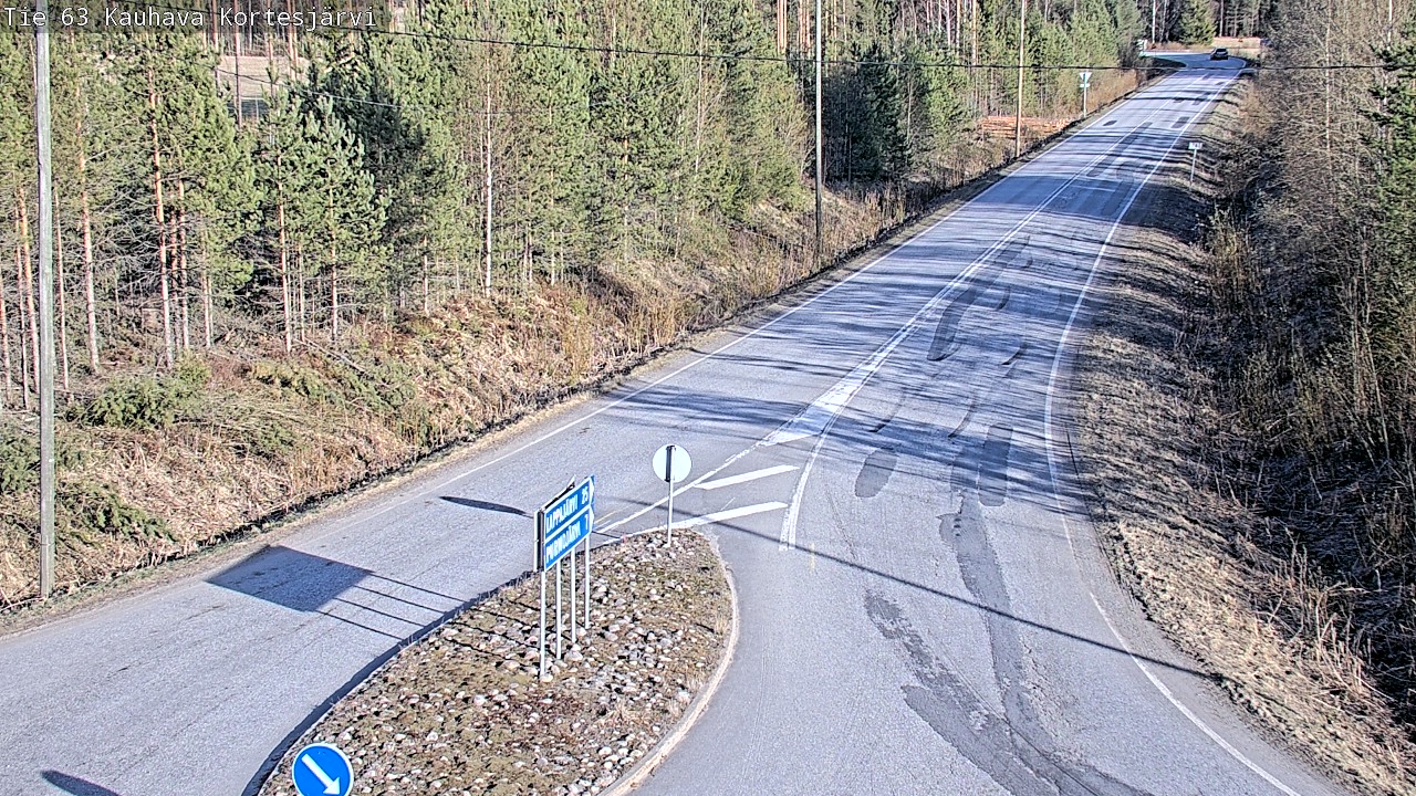 Weather Camera Image Road 63 Kauhava Kortesjärvi, Kauhava, Etelä-Pohjanmaa