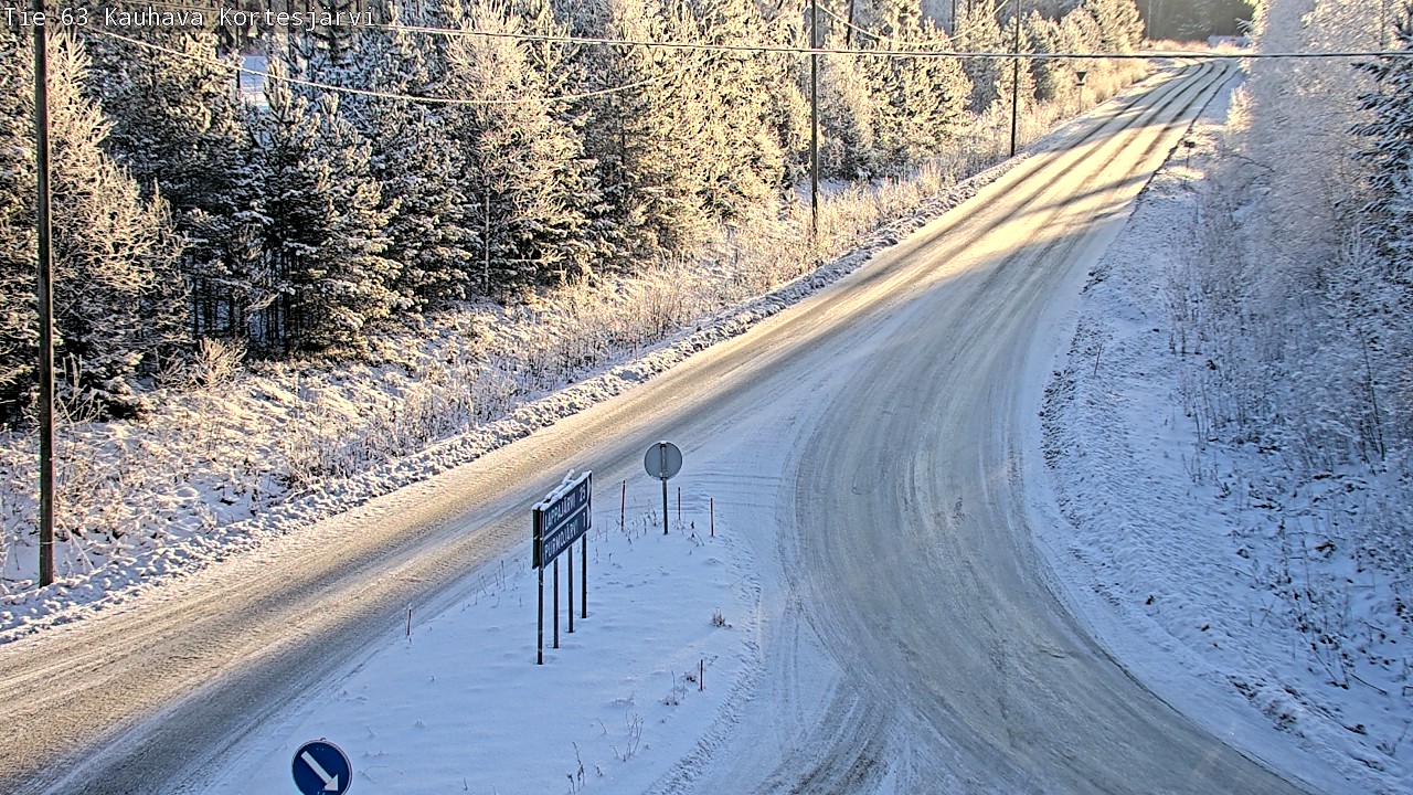 Weather Camera Image Road 63 Kauhava Kortesjärvi, Kauhava, Etelä-Pohjanmaa