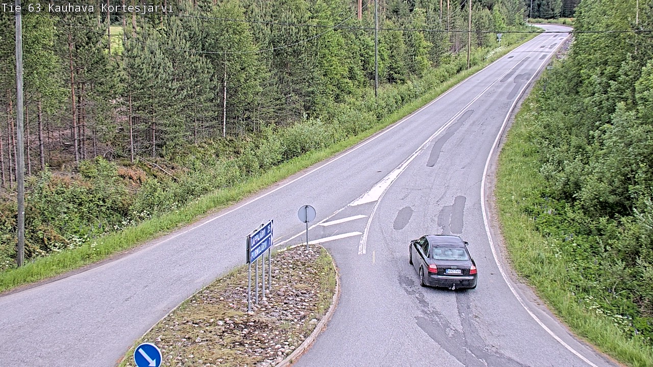 Weather Camera Image Väg 63 Kauhava Kortesjärvi, Kauhava, Etelä-Pohjanmaa