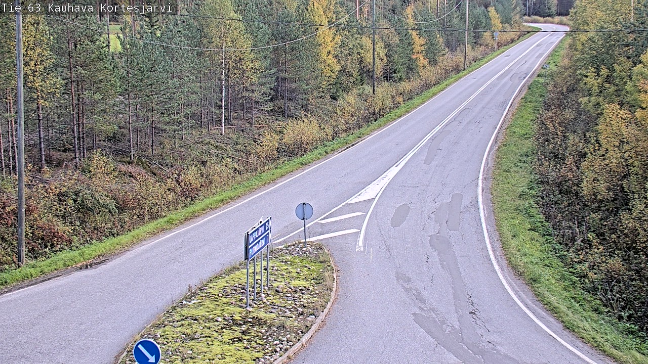 Weather Camera Image Road 63 Kauhava Kortesjärvi, Kauhava, Etelä-Pohjanmaa