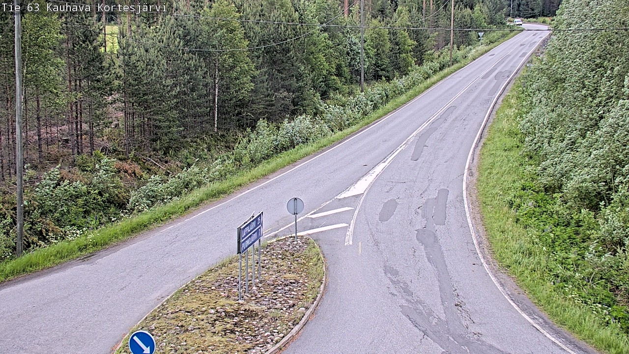 Weather Camera Image Väg 63 Kauhava Kortesjärvi, Kauhava, Etelä-Pohjanmaa