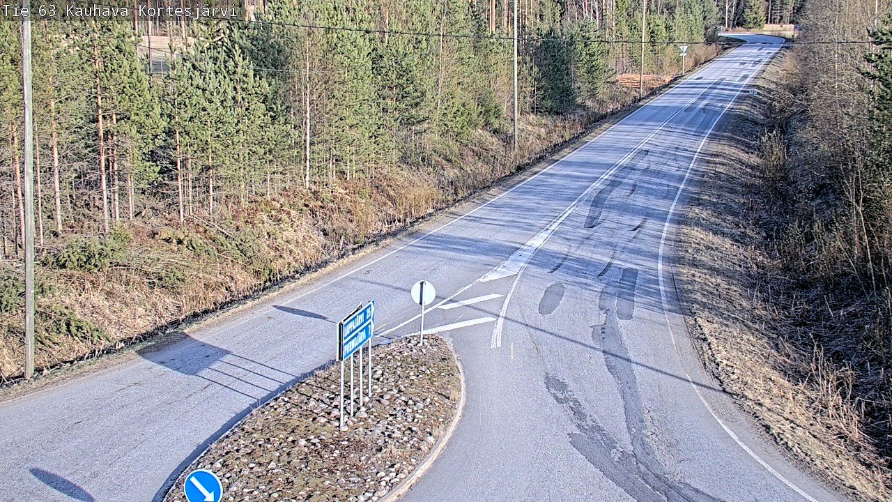 Weather Camera Image Road 63 Kauhava Kortesjärvi, Kauhava, Etelä-Pohjanmaa