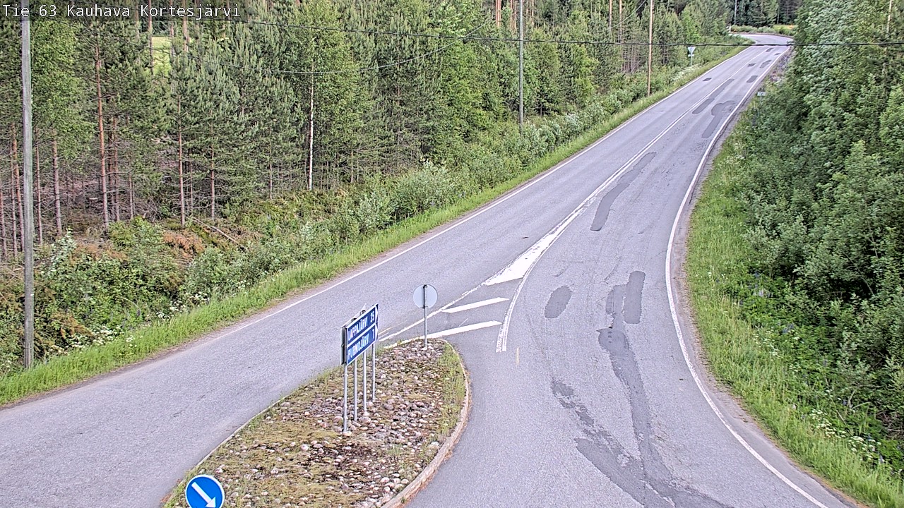 Weather Camera Image Väg 63 Kauhava Kortesjärvi, Kauhava, Etelä-Pohjanmaa