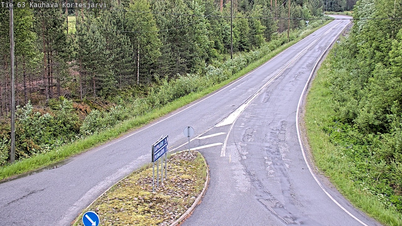 Weather Camera Image Väg 63 Kauhava Kortesjärvi, Kauhava, Etelä-Pohjanmaa