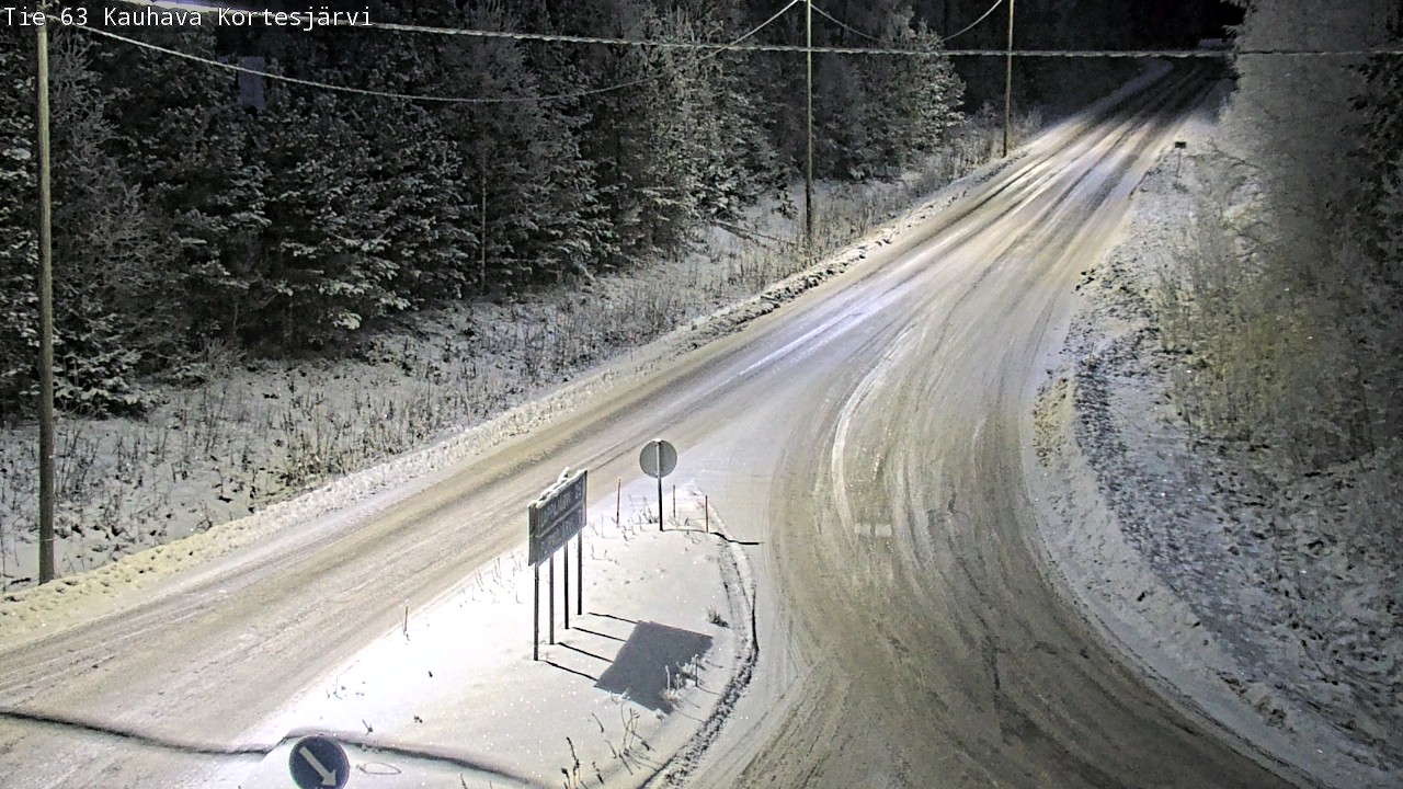Weather Camera Image Road 63 Kauhava Kortesjärvi, Kauhava, Etelä-Pohjanmaa