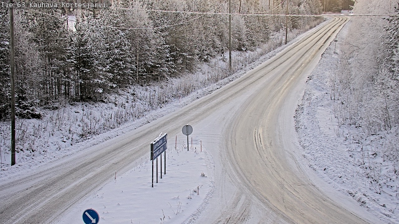 Weather Camera Image Road 63 Kauhava Kortesjärvi, Kauhava, Etelä-Pohjanmaa