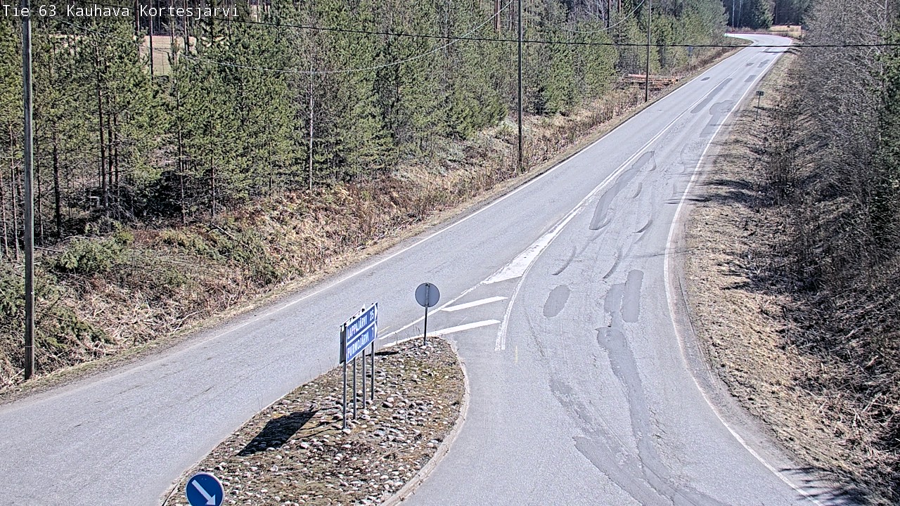 Weather Camera Image Road 63 Kauhava Kortesjärvi, Kauhava, Etelä-Pohjanmaa