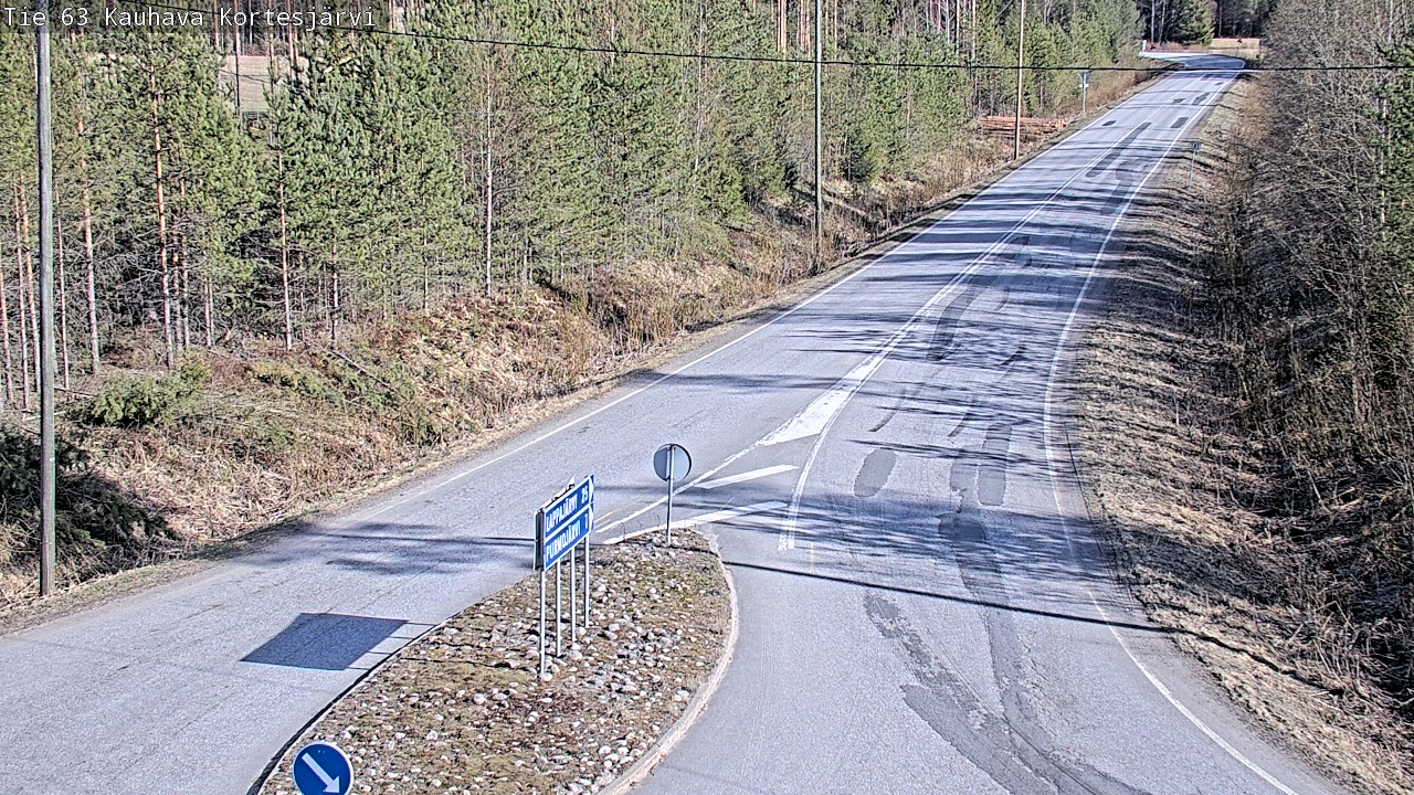 Weather Camera Image Road 63 Kauhava Kortesjärvi, Kauhava, Etelä-Pohjanmaa