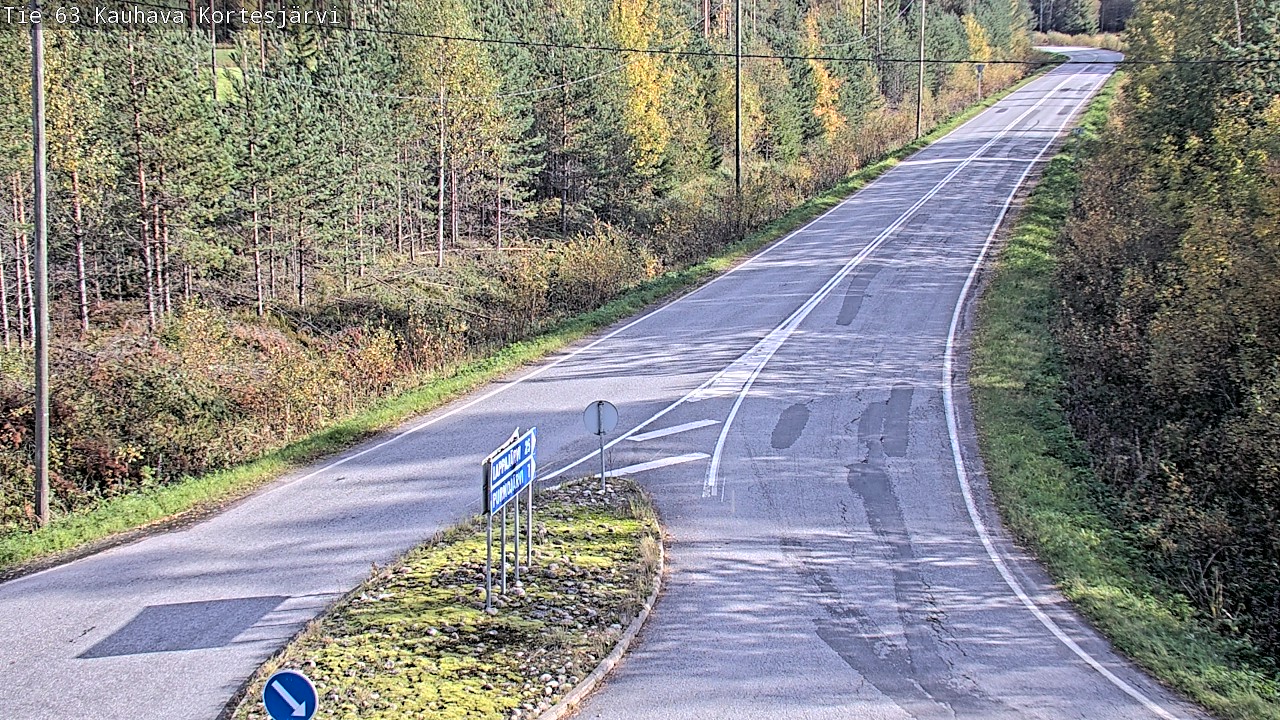 Weather Camera Image Road 63 Kauhava Kortesjärvi, Kauhava, Etelä-Pohjanmaa