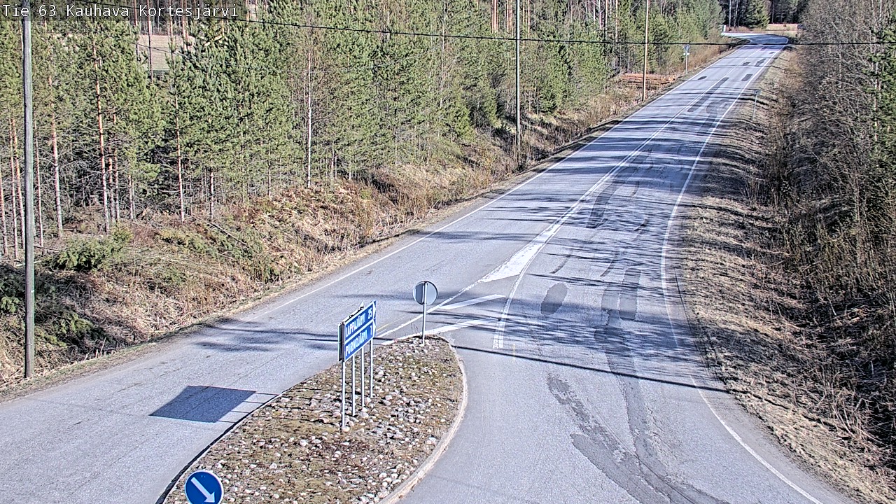 Weather Camera Image Road 63 Kauhava Kortesjärvi, Kauhava, Etelä-Pohjanmaa