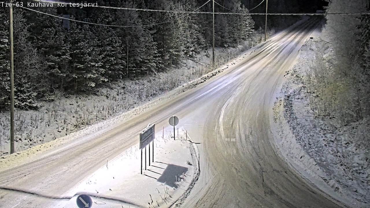 Weather Camera Image Road 63 Kauhava Kortesjärvi, Kauhava, Etelä-Pohjanmaa