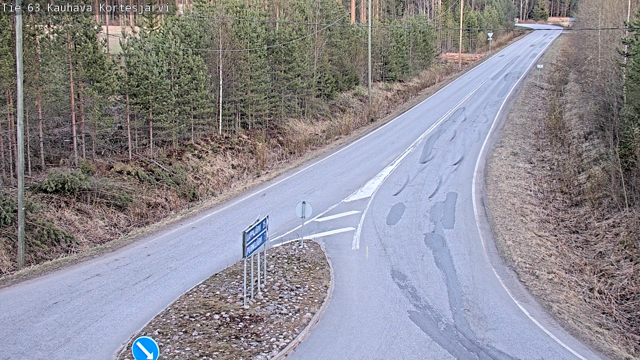Weather Camera Image Road 63 Kauhava Kortesjärvi, Kauhava, Etelä-Pohjanmaa