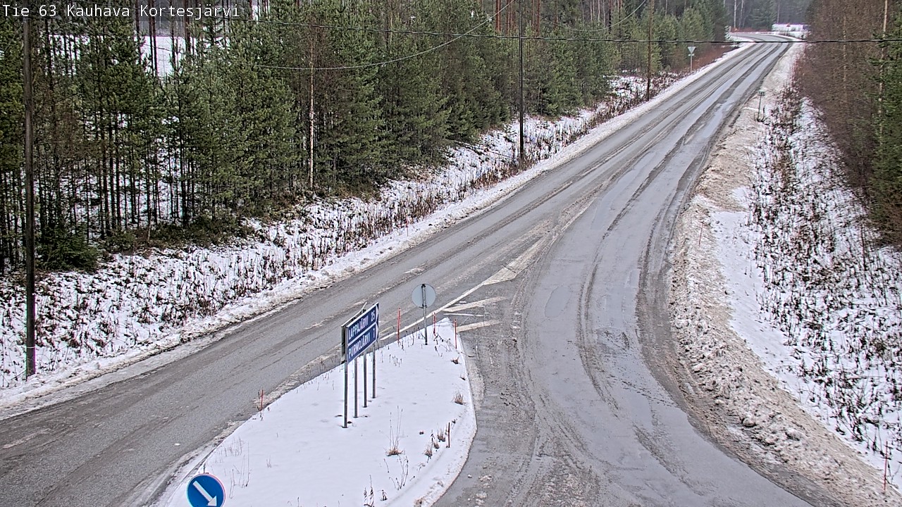 Weather Camera Image Road 63 Kauhava Kortesjärvi, Kauhava, Etelä-Pohjanmaa