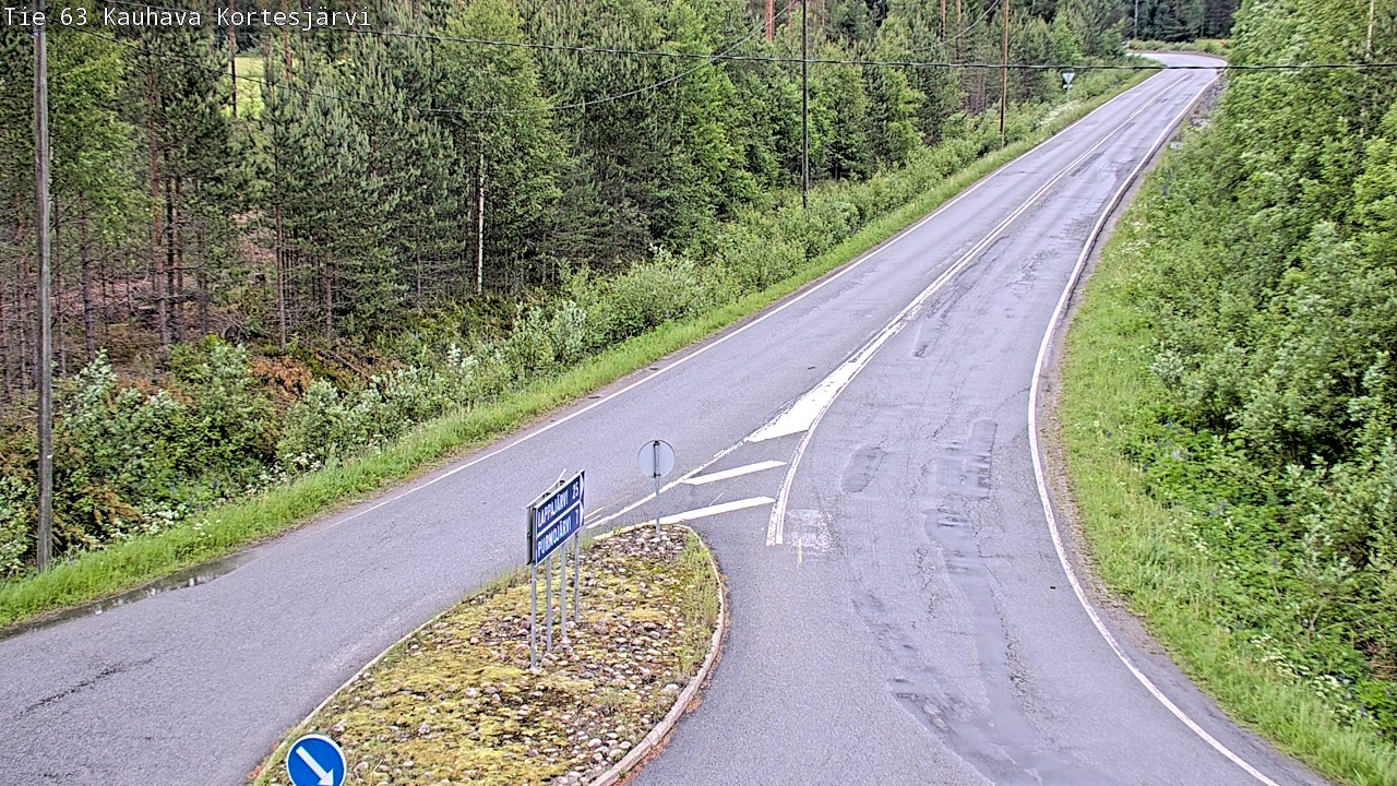 Weather Camera Image Väg 63 Kauhava Kortesjärvi, Kauhava, Etelä-Pohjanmaa