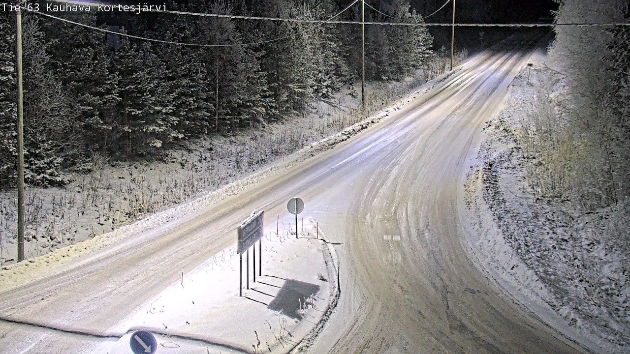 Weather Camera Image Road 63 Kauhava Kortesjärvi, Kauhava, Etelä-Pohjanmaa
