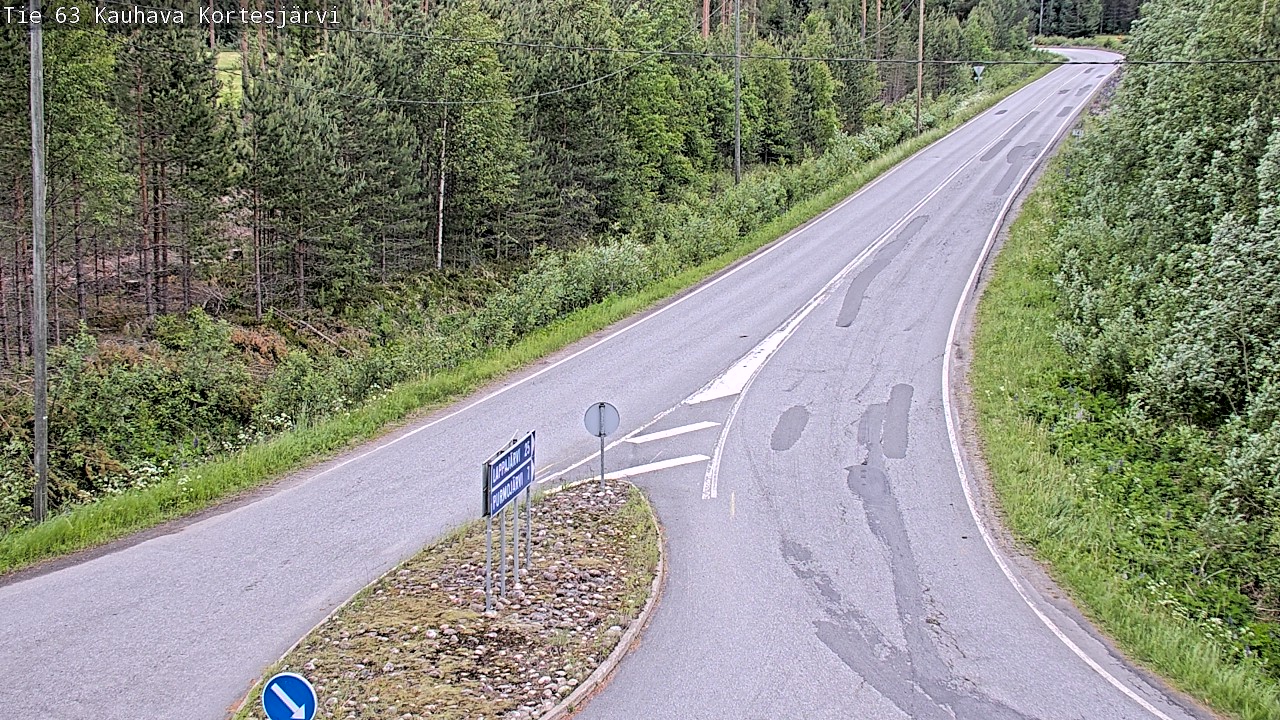 Weather Camera Image Väg 63 Kauhava Kortesjärvi, Kauhava, Etelä-Pohjanmaa