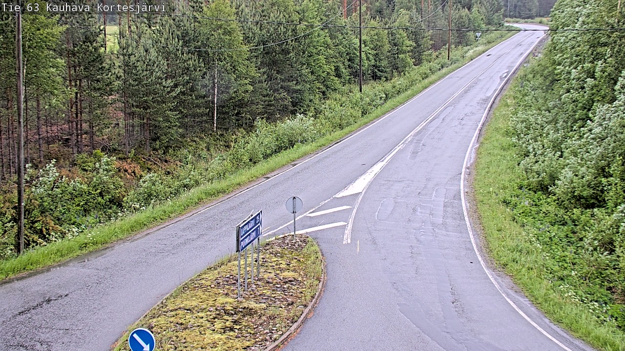 Weather Camera Image Road 63 Kauhava Kortesjärvi, Kauhava, Etelä-Pohjanmaa