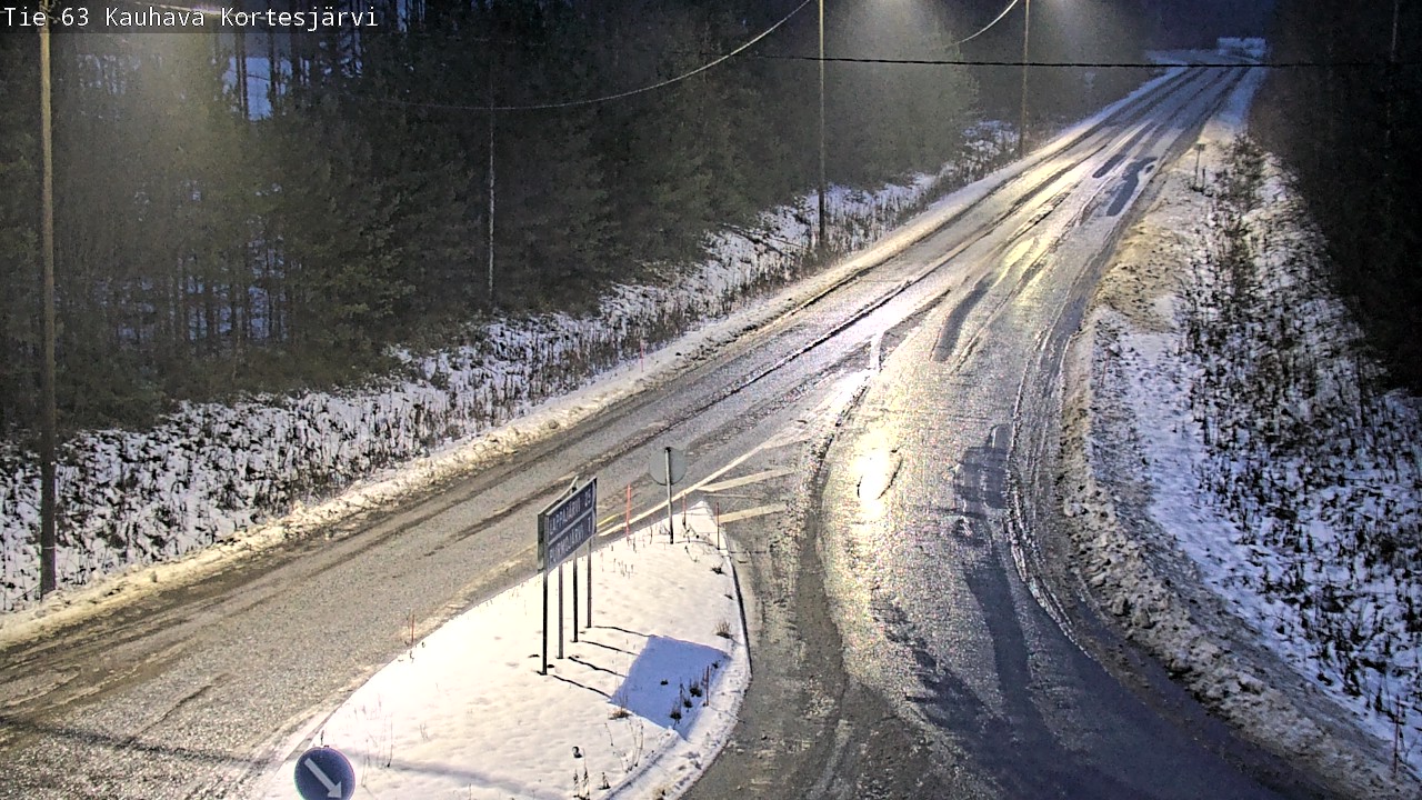 Weather Camera Image Road 63 Kauhava Kortesjärvi, Kauhava, Etelä-Pohjanmaa