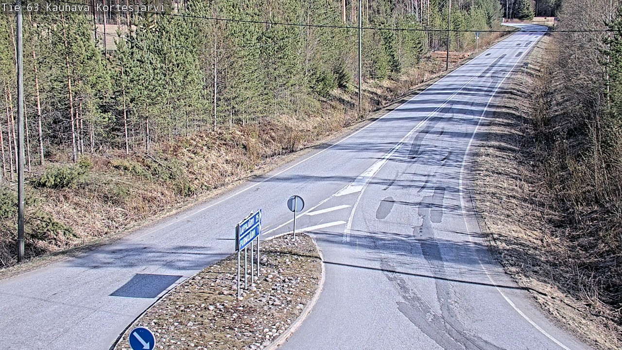 Weather Camera Image Road 63 Kauhava Kortesjärvi, Kauhava, Etelä-Pohjanmaa