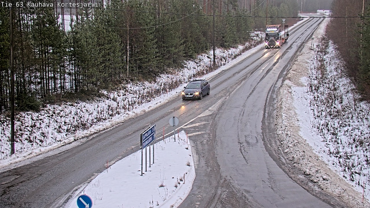 Weather Camera Image Road 63 Kauhava Kortesjärvi, Kauhava, Etelä-Pohjanmaa