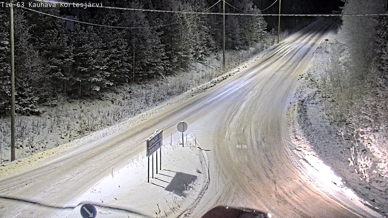 Weather Camera Image Road 63 Kauhava Kortesjärvi, Kauhava, Etelä-Pohjanmaa
