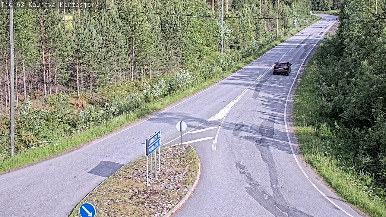 Weather Camera Image Road 63 Kauhava Kortesjärvi, Kauhava, Etelä-Pohjanmaa