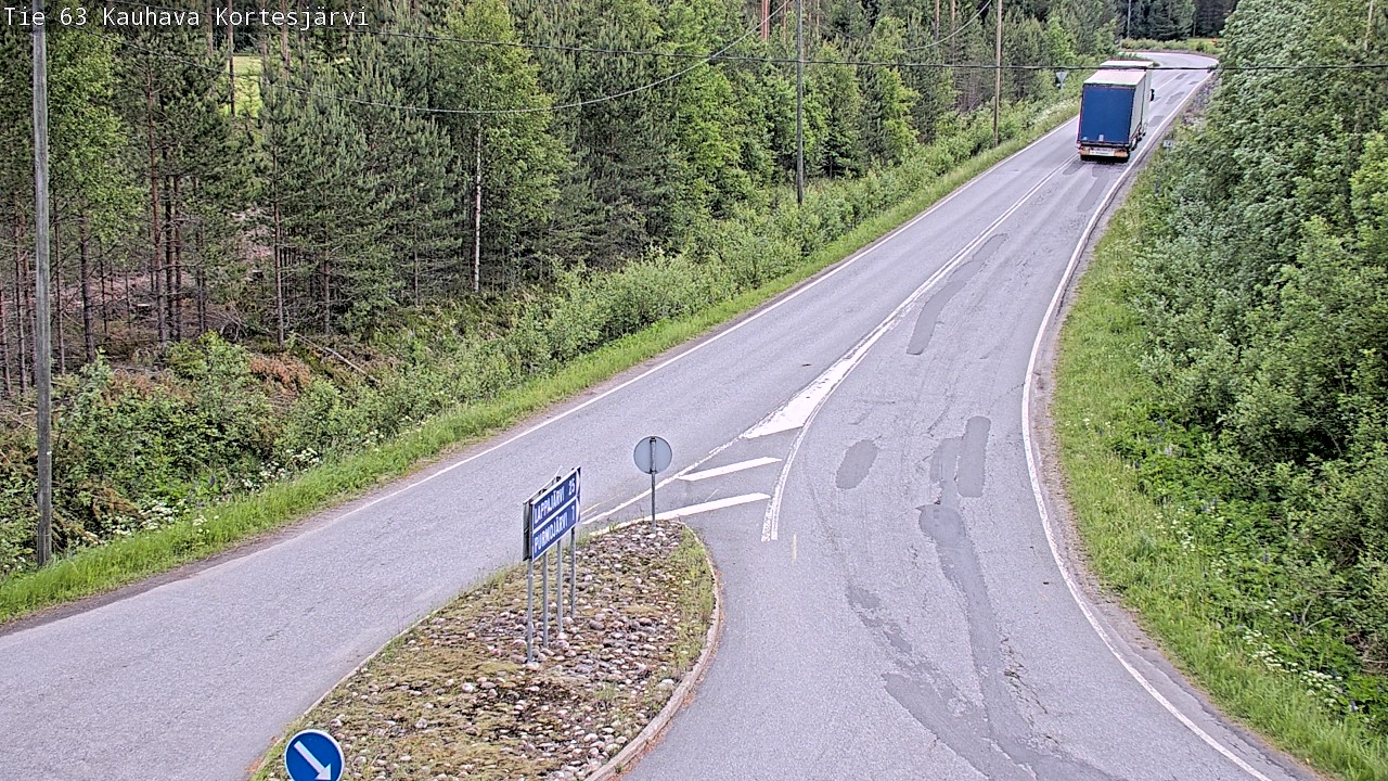 Weather Camera Image Väg 63 Kauhava Kortesjärvi, Kauhava, Etelä-Pohjanmaa