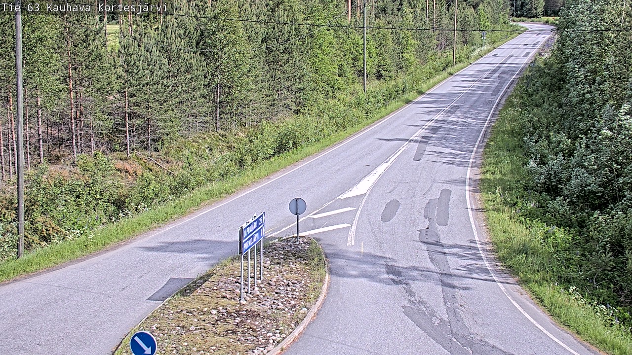 Weather Camera Image Väg 63 Kauhava Kortesjärvi, Kauhava, Etelä-Pohjanmaa