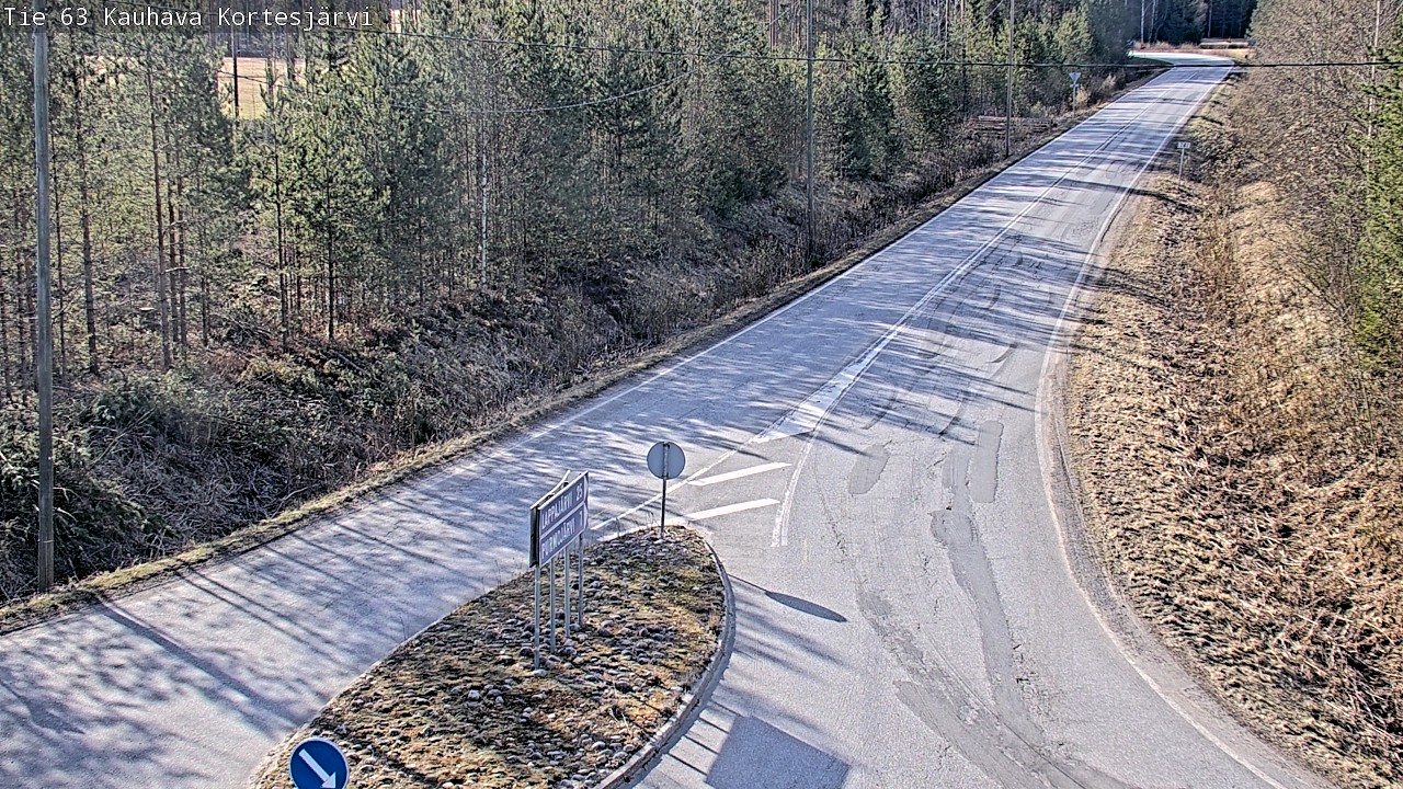 Weather Camera Image Road 63 Kauhava Kortesjärvi, Kauhava, Etelä-Pohjanmaa