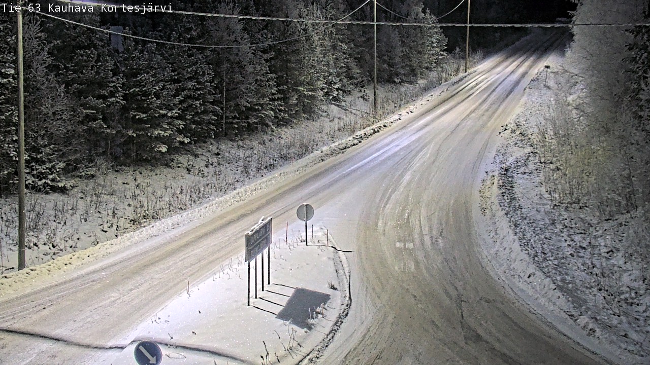Weather Camera Image Road 63 Kauhava Kortesjärvi, Kauhava, Etelä-Pohjanmaa