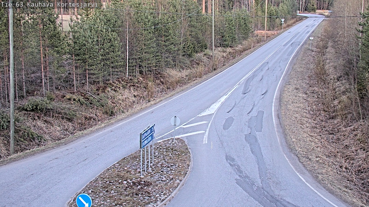 Weather Camera Image Road 63 Kauhava Kortesjärvi, Kauhava, Etelä-Pohjanmaa