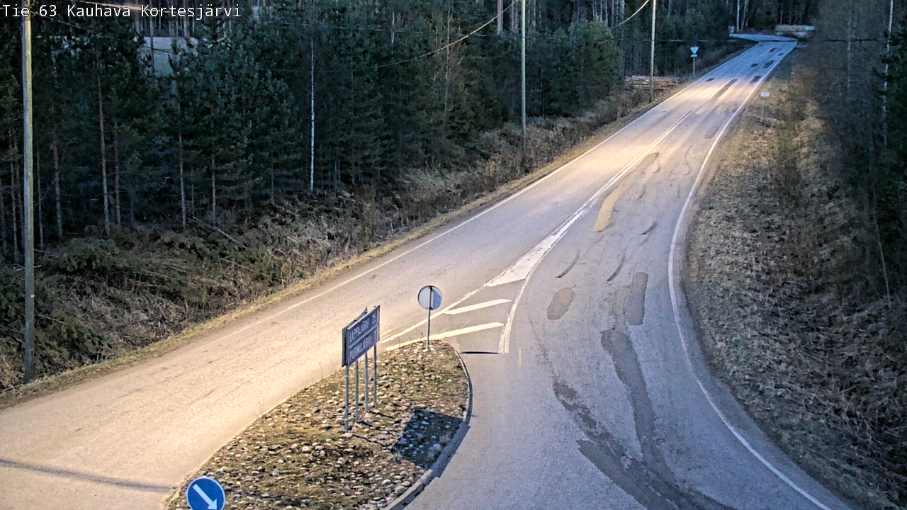 Weather Camera Image Road 63 Kauhava Kortesjärvi, Kauhava, Etelä-Pohjanmaa