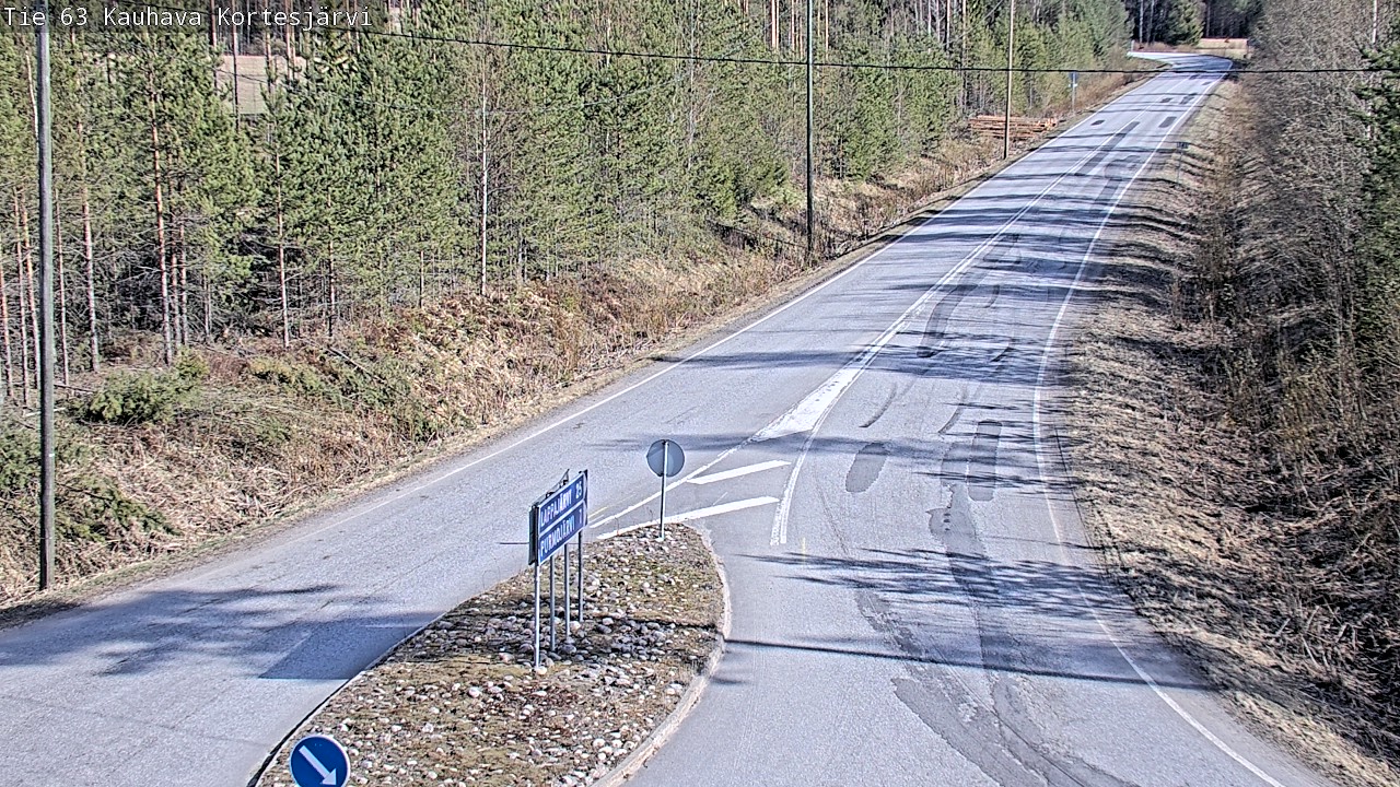 Weather Camera Image Road 63 Kauhava Kortesjärvi, Kauhava, Etelä-Pohjanmaa