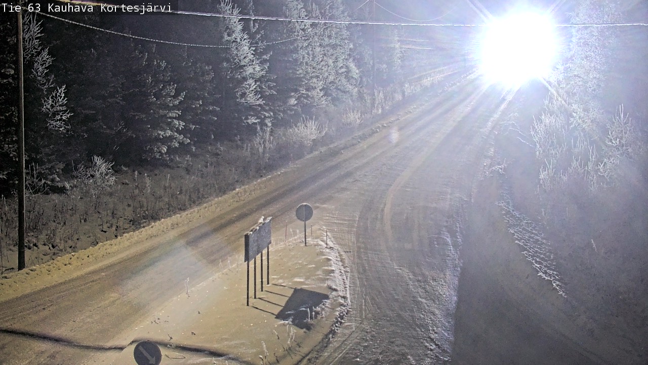 Weather Camera Image Väg 63 Kauhava Kortesjärvi, Kauhava, Etelä-Pohjanmaa