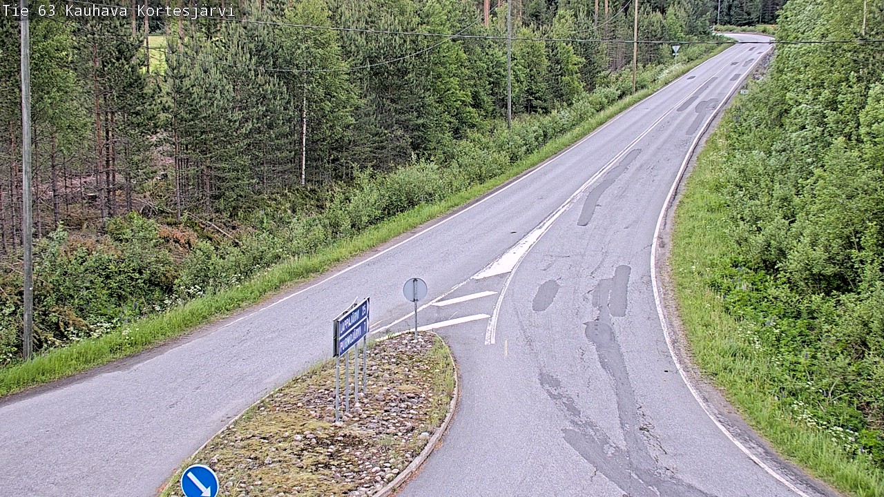 Weather Camera Image Väg 63 Kauhava Kortesjärvi, Kauhava, Etelä-Pohjanmaa