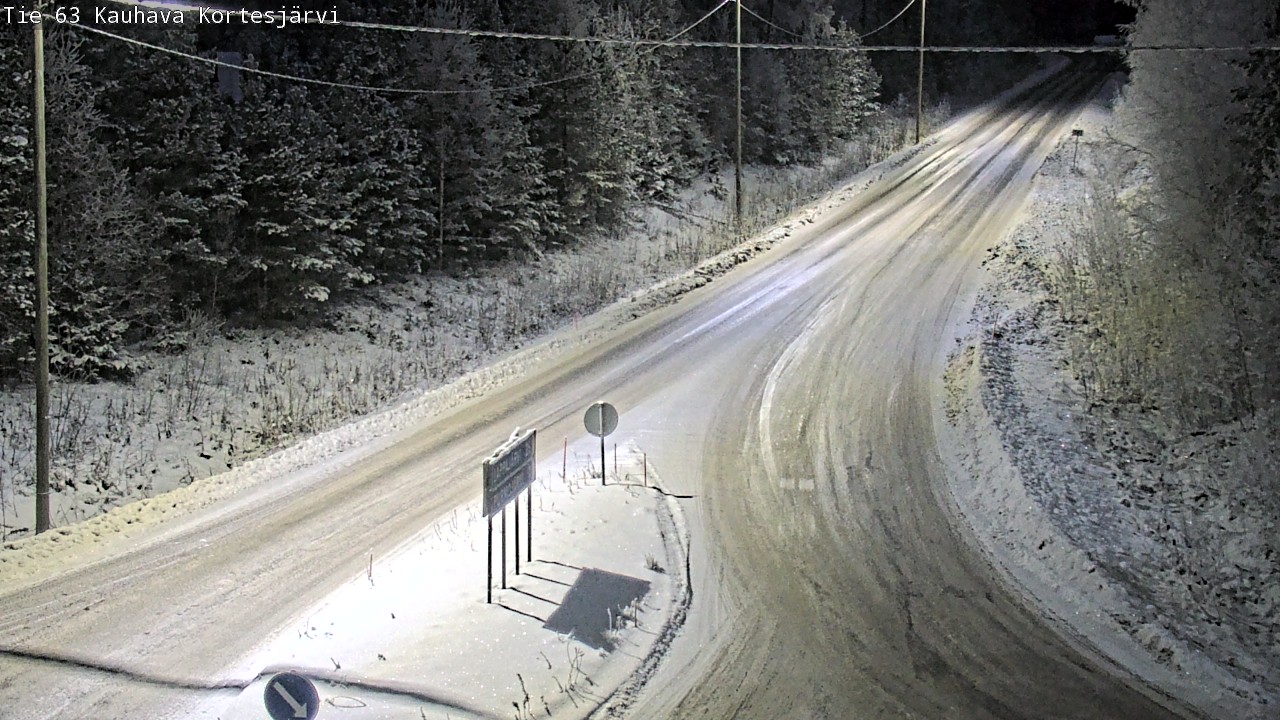 Weather Camera Image Road 63 Kauhava Kortesjärvi, Kauhava, Etelä-Pohjanmaa