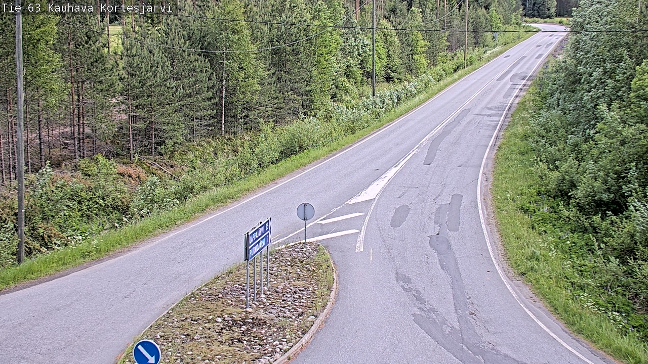Weather Camera Image Väg 63 Kauhava Kortesjärvi, Kauhava, Etelä-Pohjanmaa