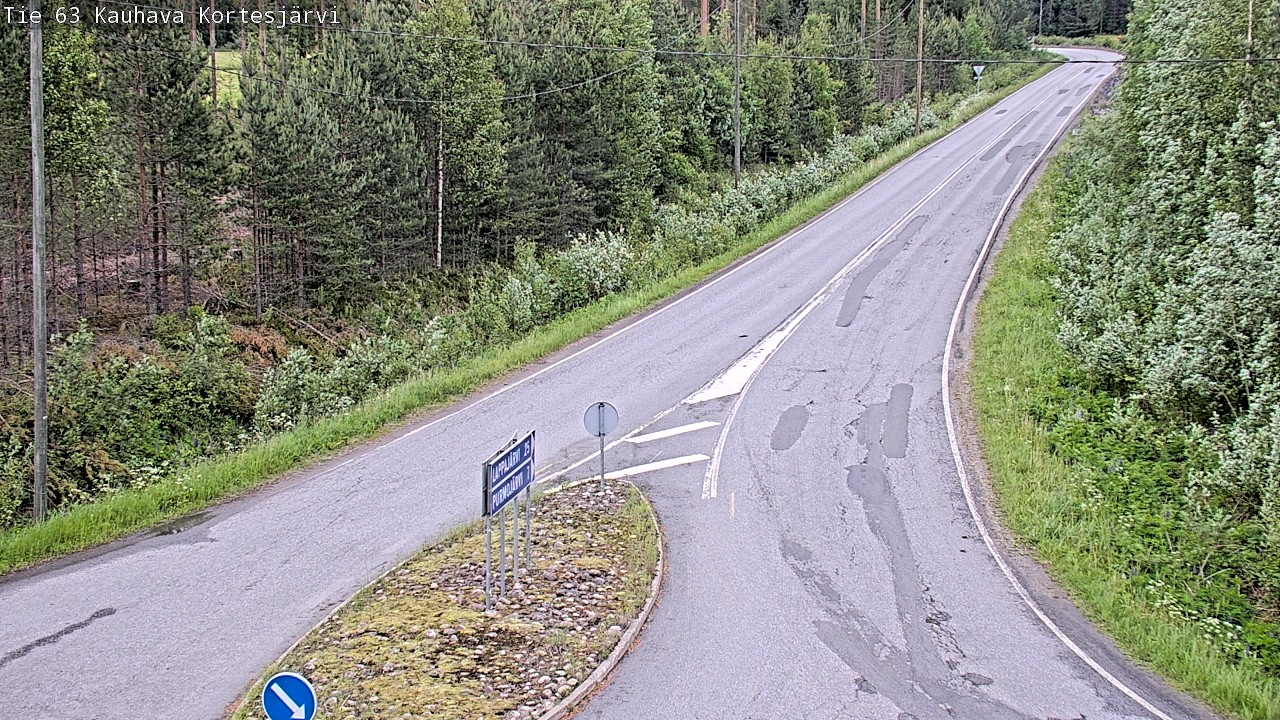 Weather Camera Image Väg 63 Kauhava Kortesjärvi, Kauhava, Etelä-Pohjanmaa