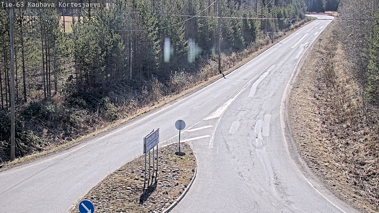 Weather Camera Image Road 63 Kauhava Kortesjärvi, Kauhava, Etelä-Pohjanmaa