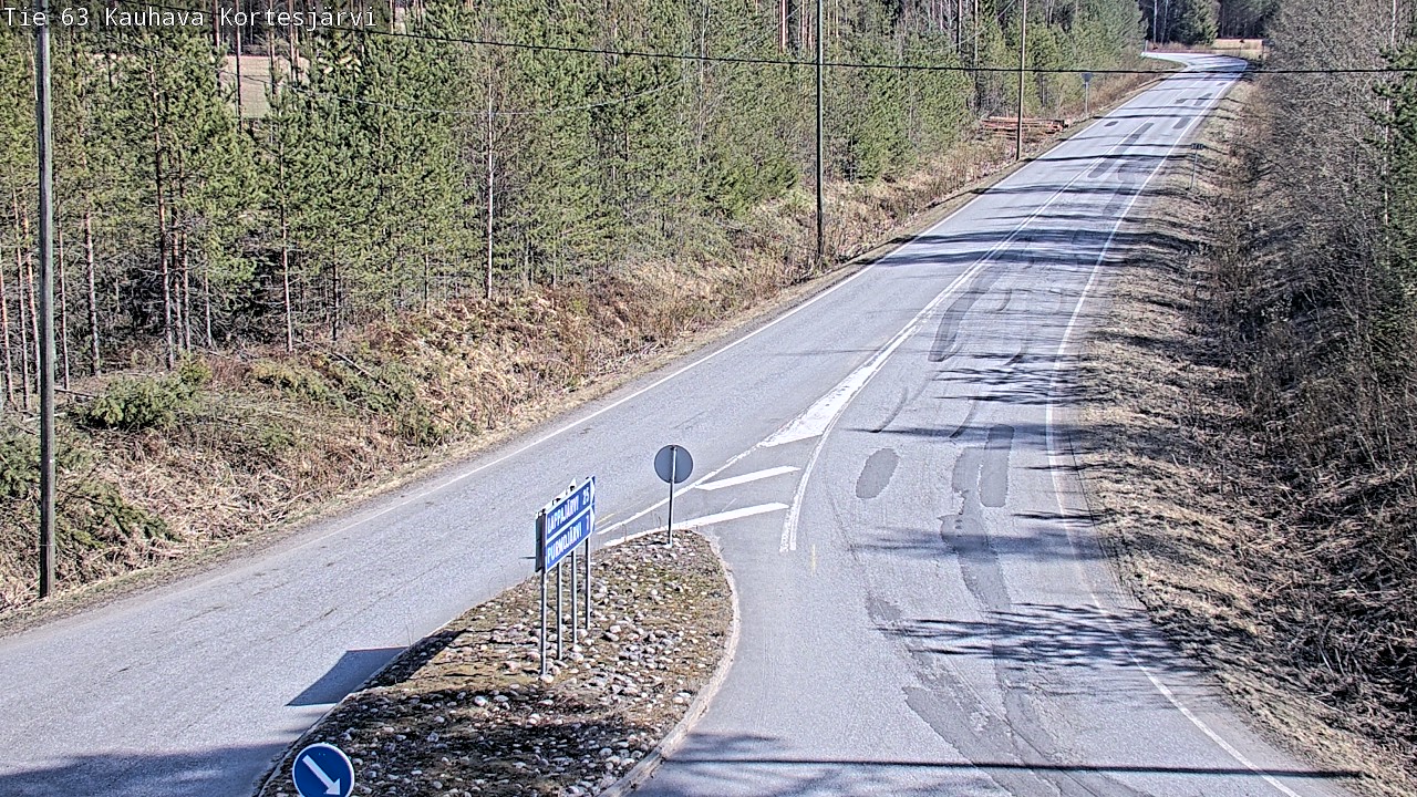 Weather Camera Image Road 63 Kauhava Kortesjärvi, Kauhava, Etelä-Pohjanmaa